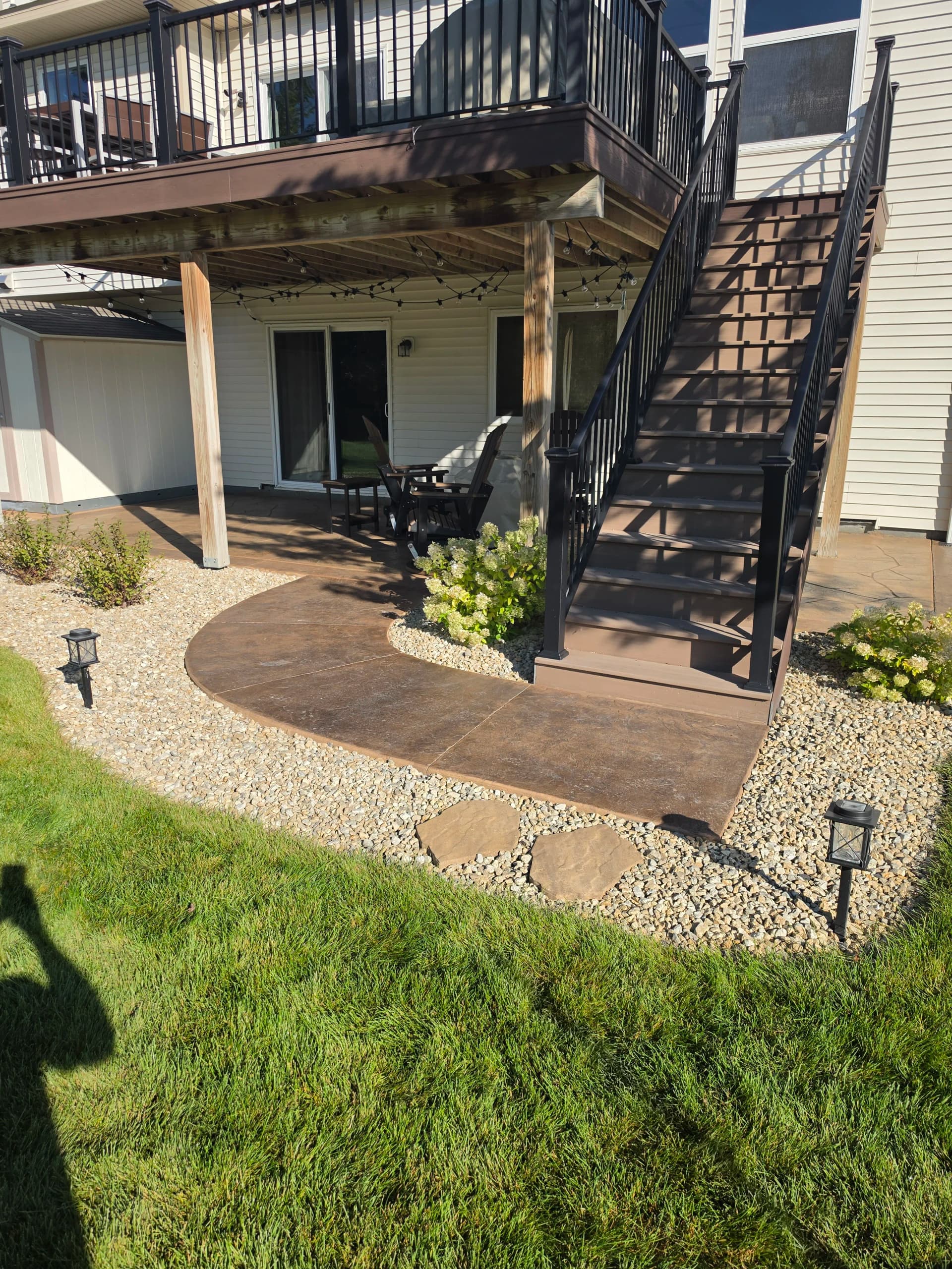 Gallery photos for Stamped Patios, Aprons, and Broom Finish Work - A Busy Week Recap: Image #5