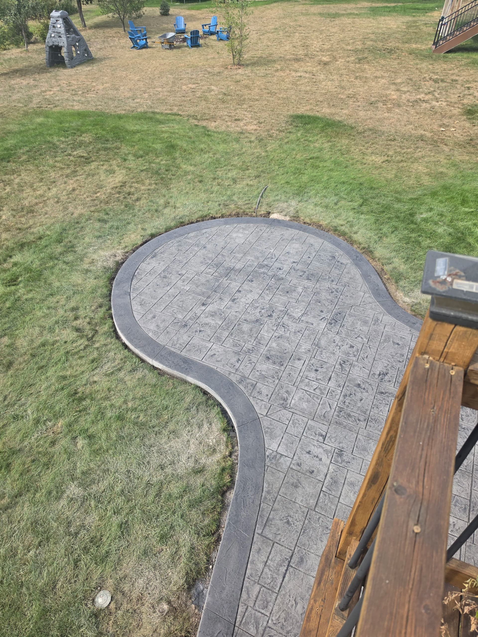 Gallery photos for Stamped Patios, Aprons, and Broom Finish Work - A Busy Week Recap: Image #3