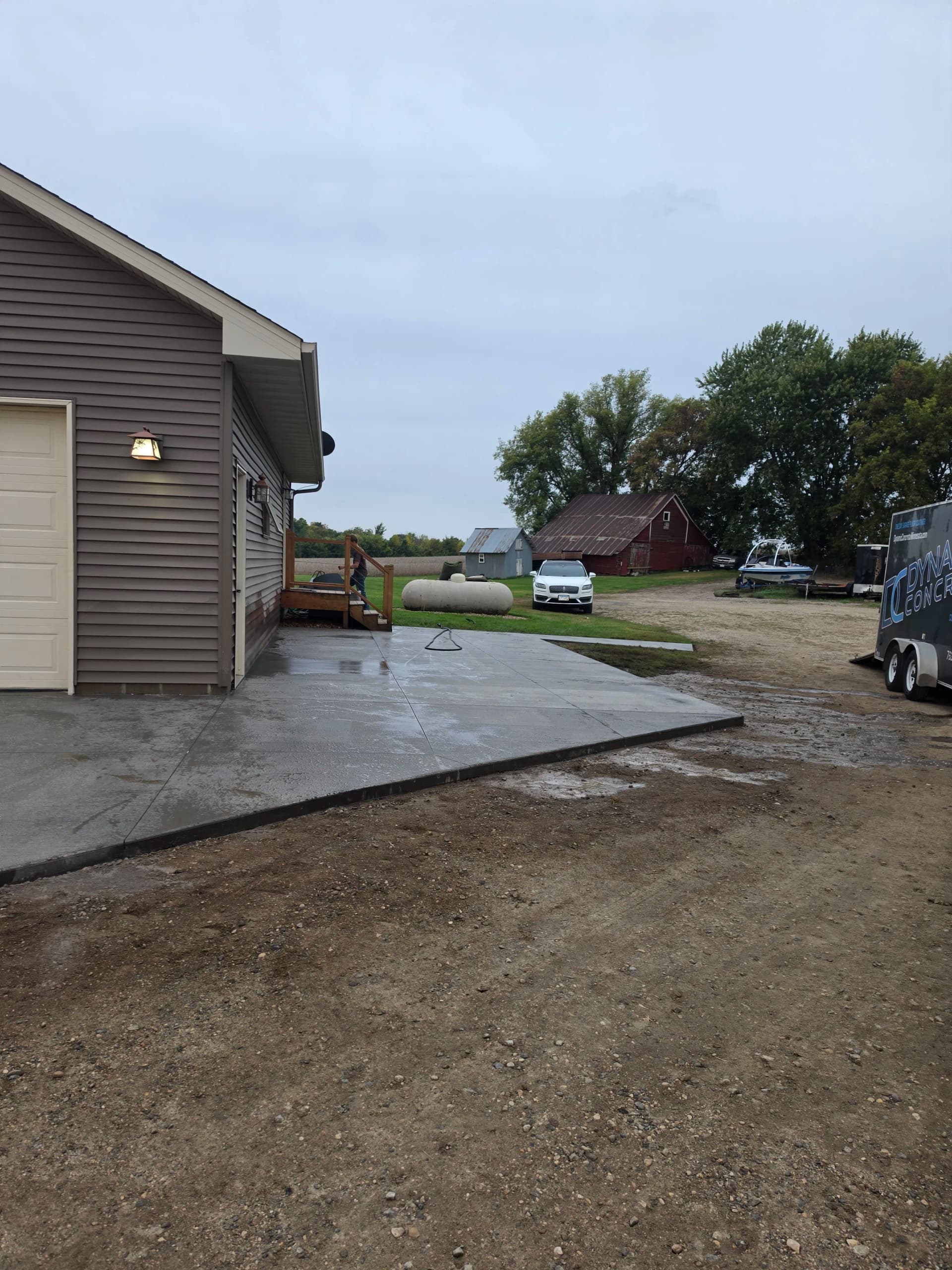 Gallery photos for Driveways, Patios, and Stamped Concrete - A Busy Week of Quality Pours: Image #2