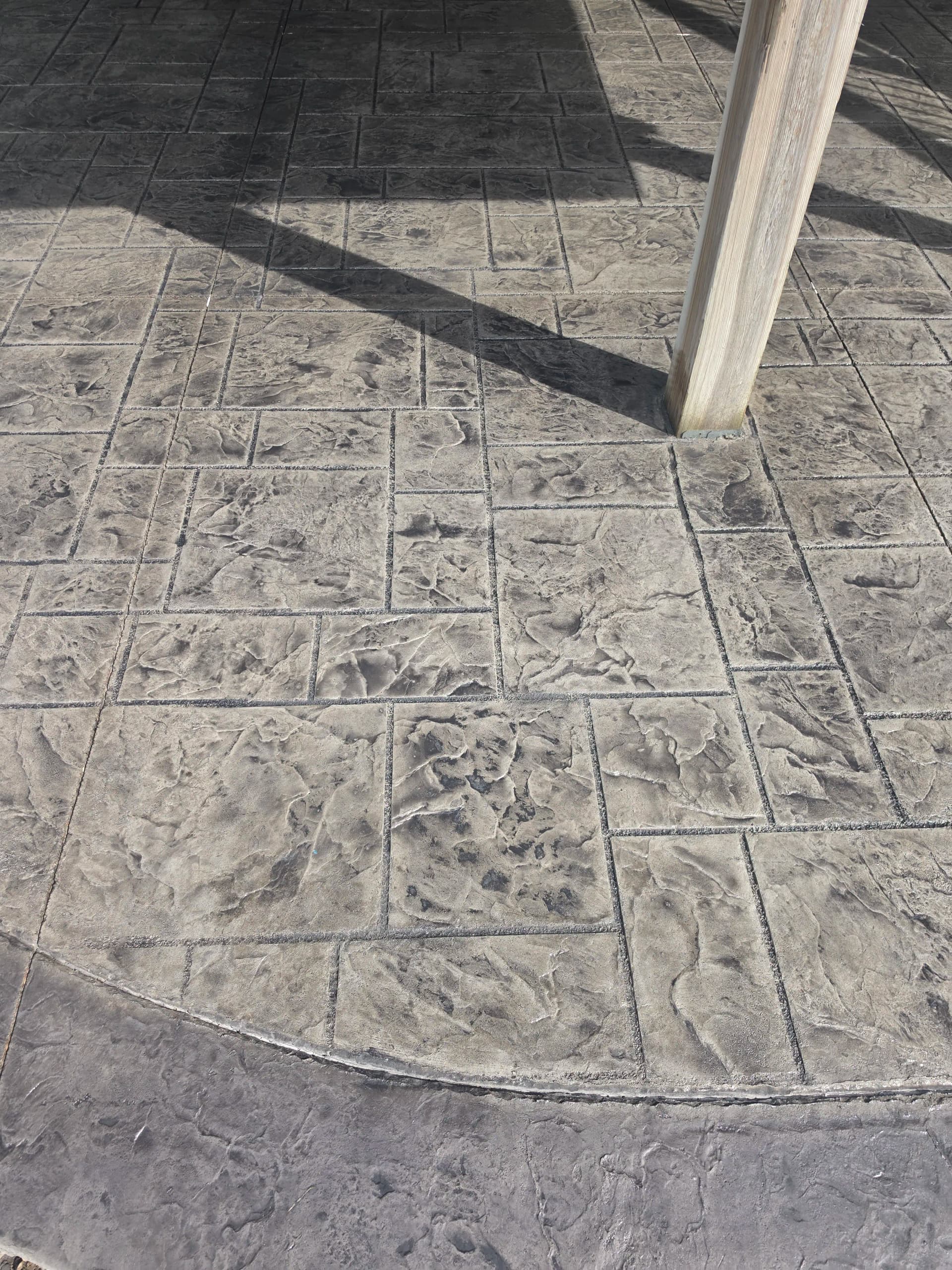 Gallery photos for Stamped Patios, Aprons, and Broom Finish Work - A Busy Week Recap: Image #1