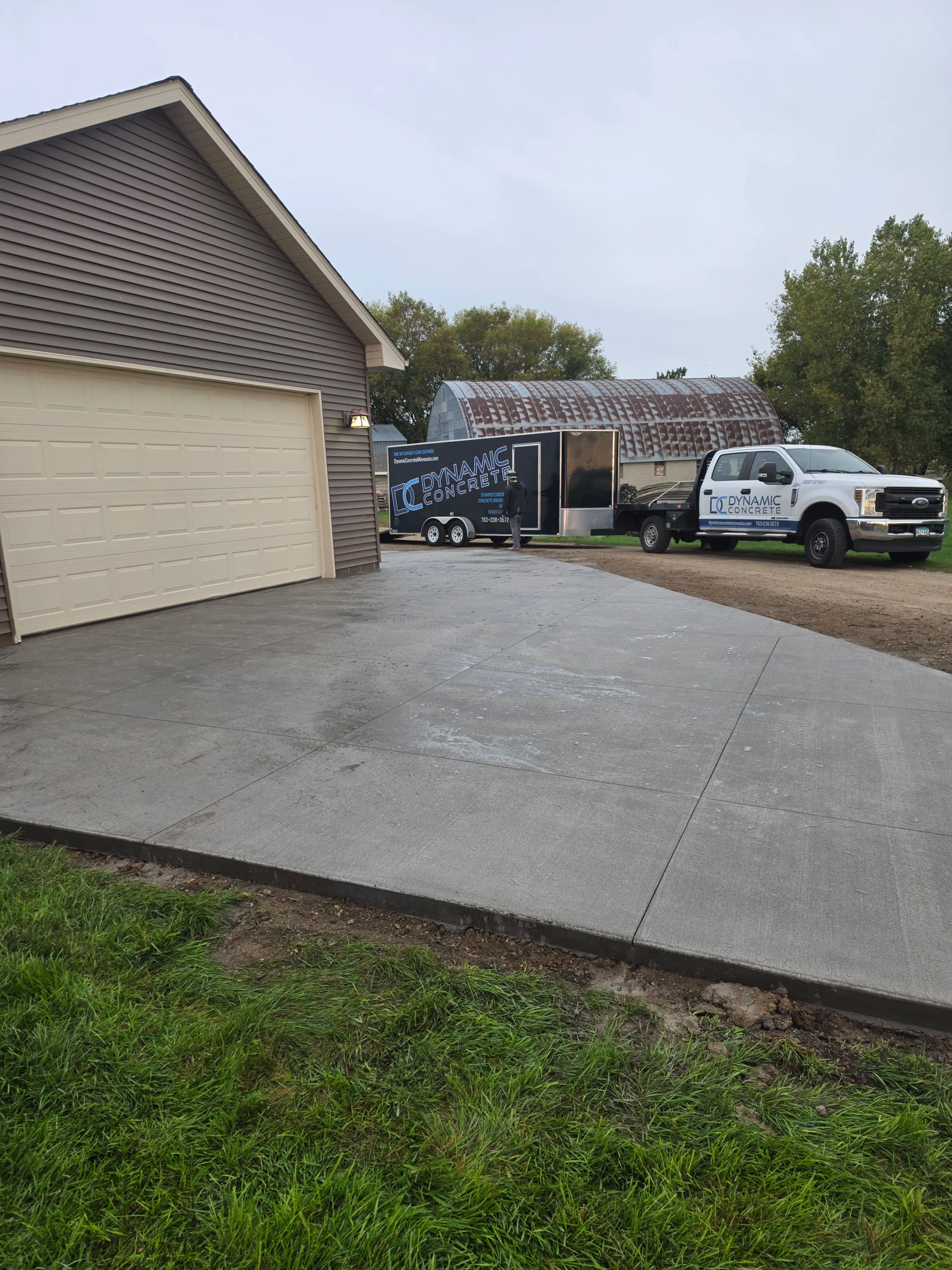 Gallery photos for Driveways, Patios, and Stamped Concrete - A Busy Week of Quality Pours: Image #1