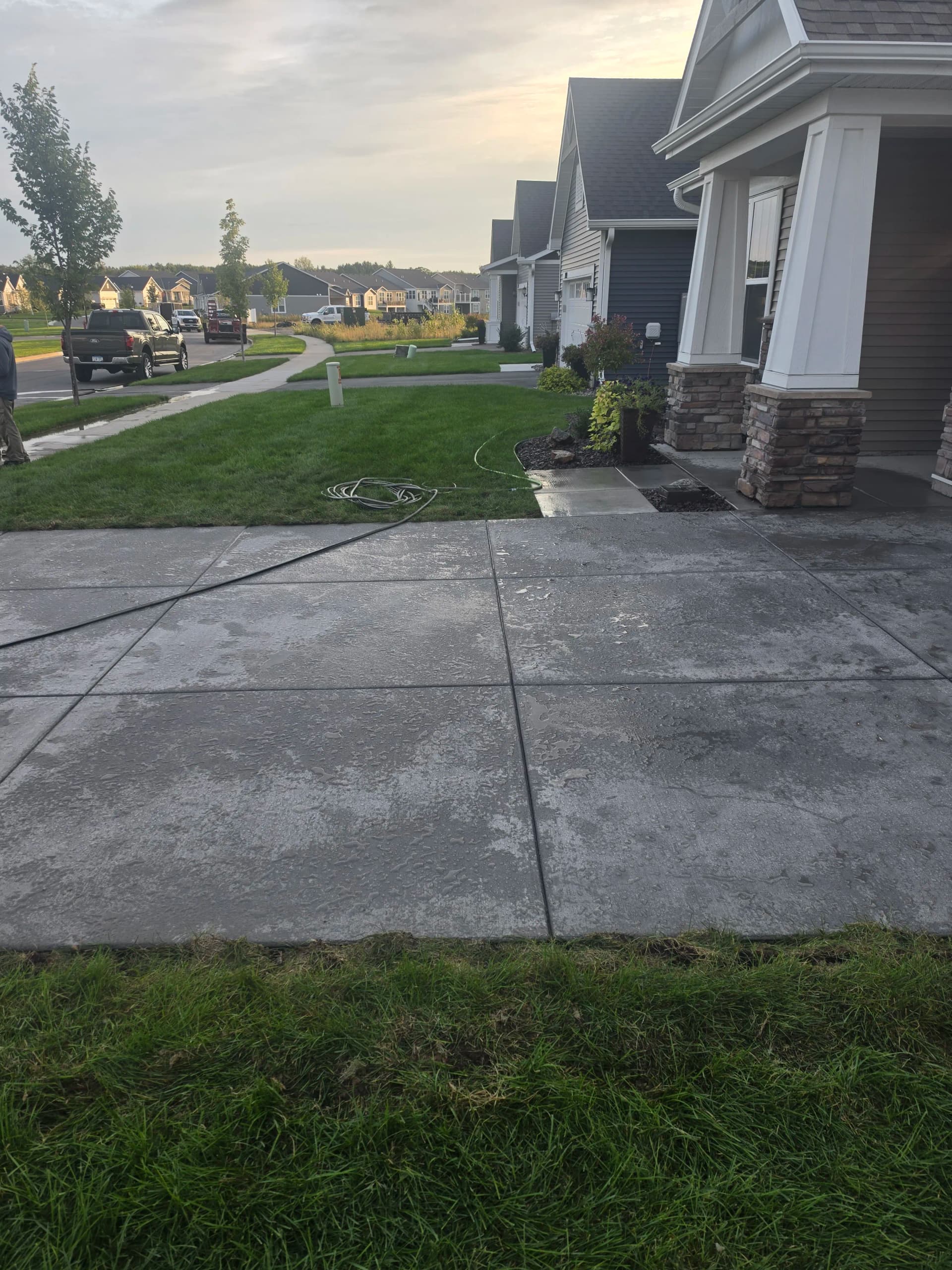 Gallery photos for Driveways, Patios, and Stamped Concrete - A Busy Week of Quality Pours: Image #8