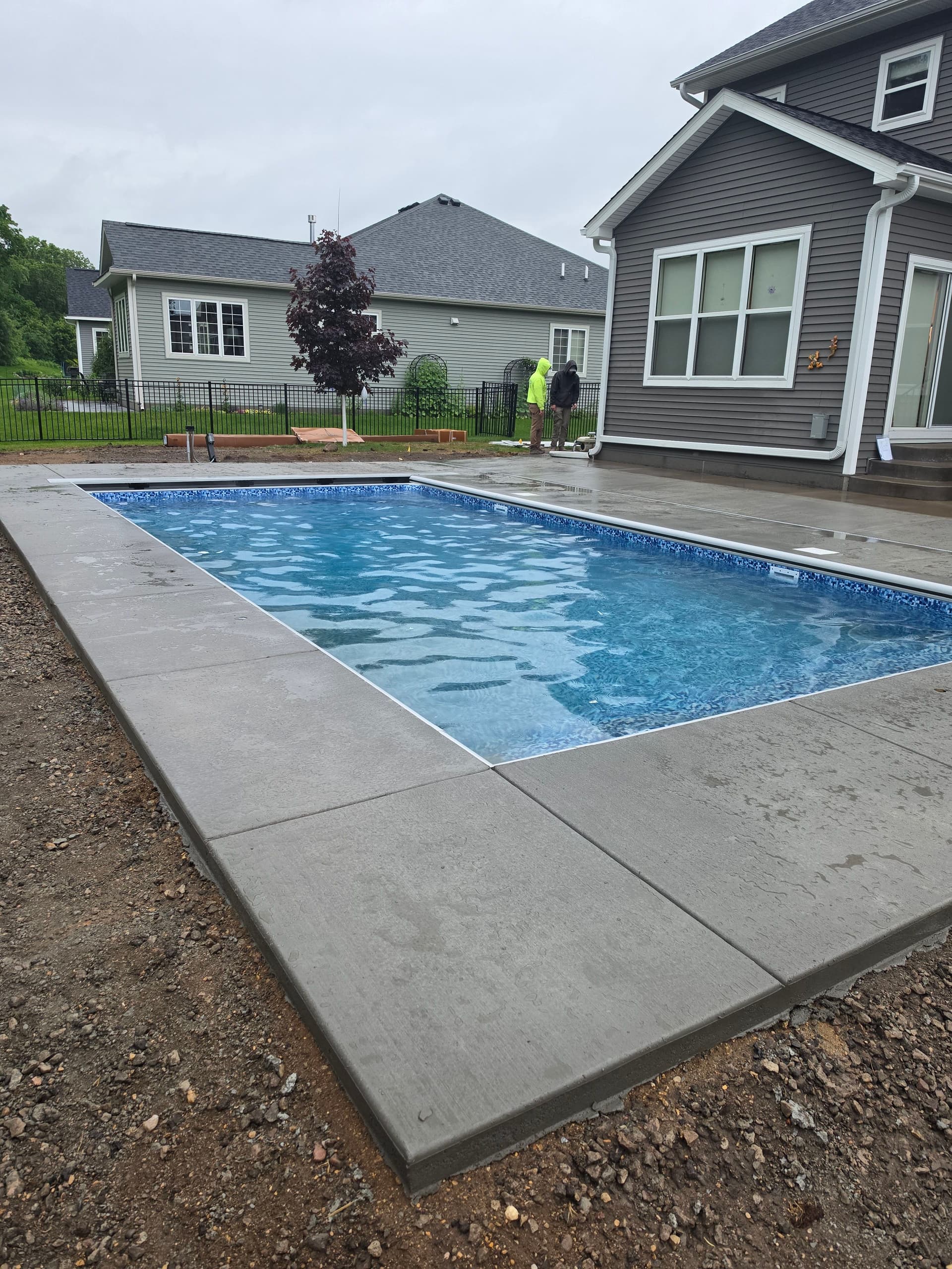 Gallery photos for Large Stamped Concrete Patio and Pool Deck Finished Strong: Image #8