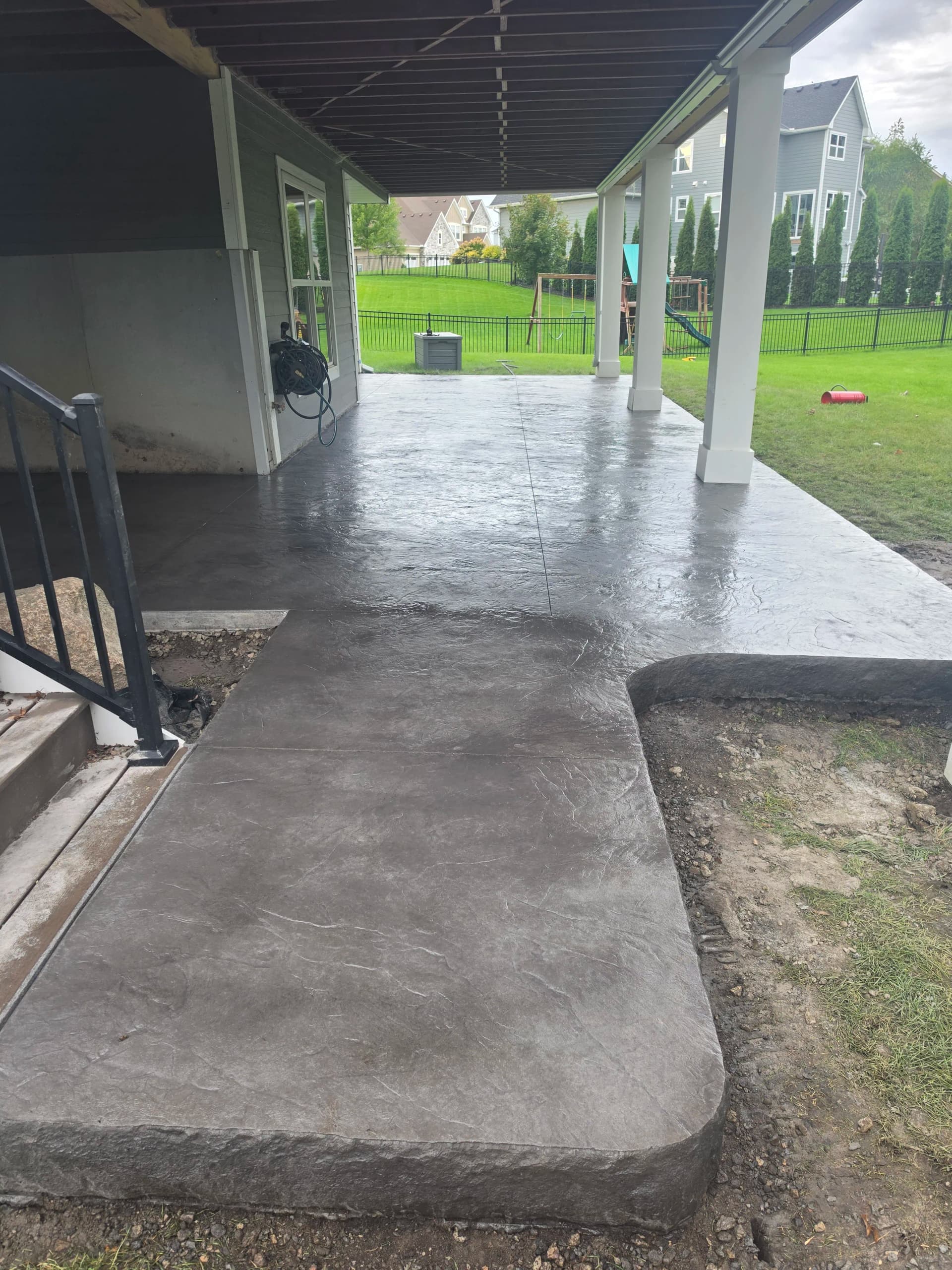 Gallery photos for Driveways, Patios, and Stamped Concrete - A Busy Week of Quality Pours: Image #4