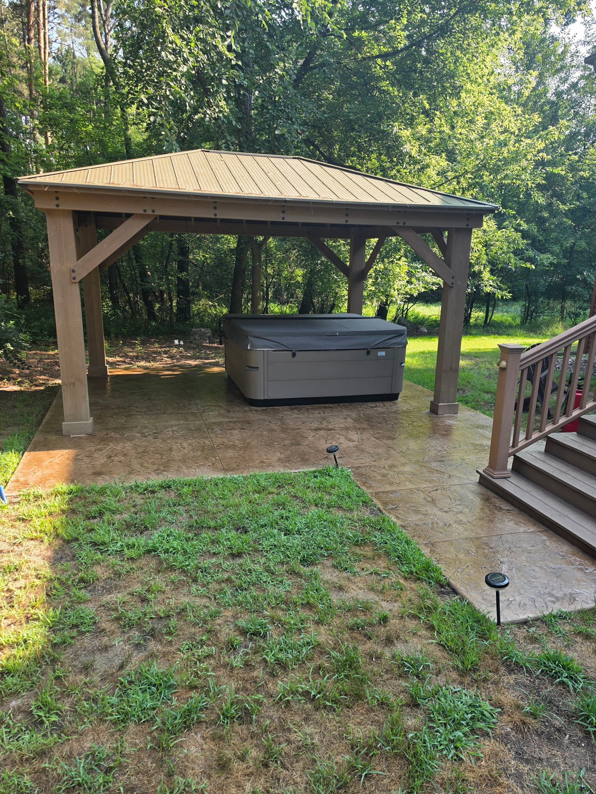 Stamped Concrete Patios That Turn Backyards Into Usable Space image