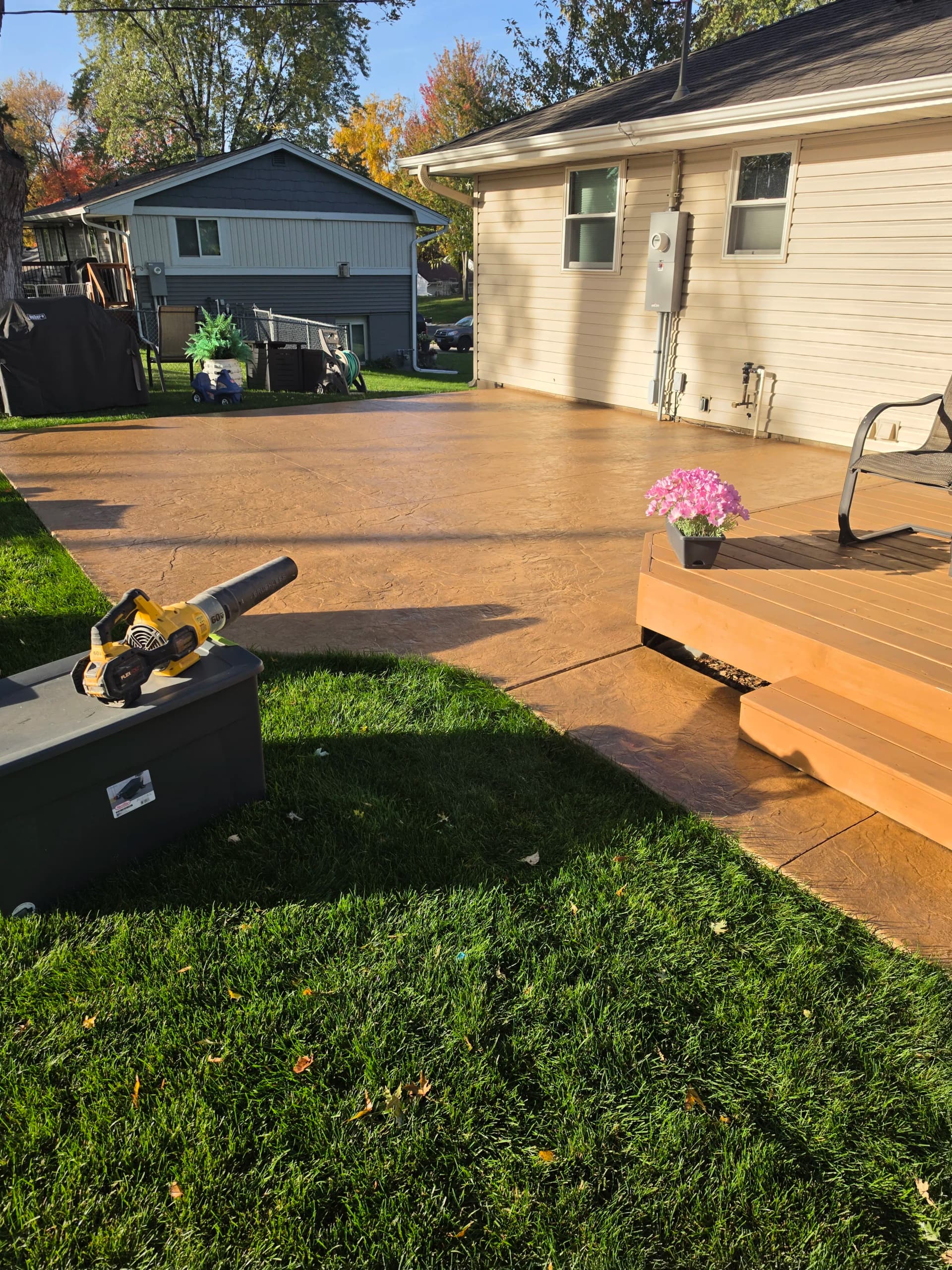 Gallery photos for Metallic Epoxy, Flake Coatings, and Stamped Concrete - A Busy Season Recap: Image #8