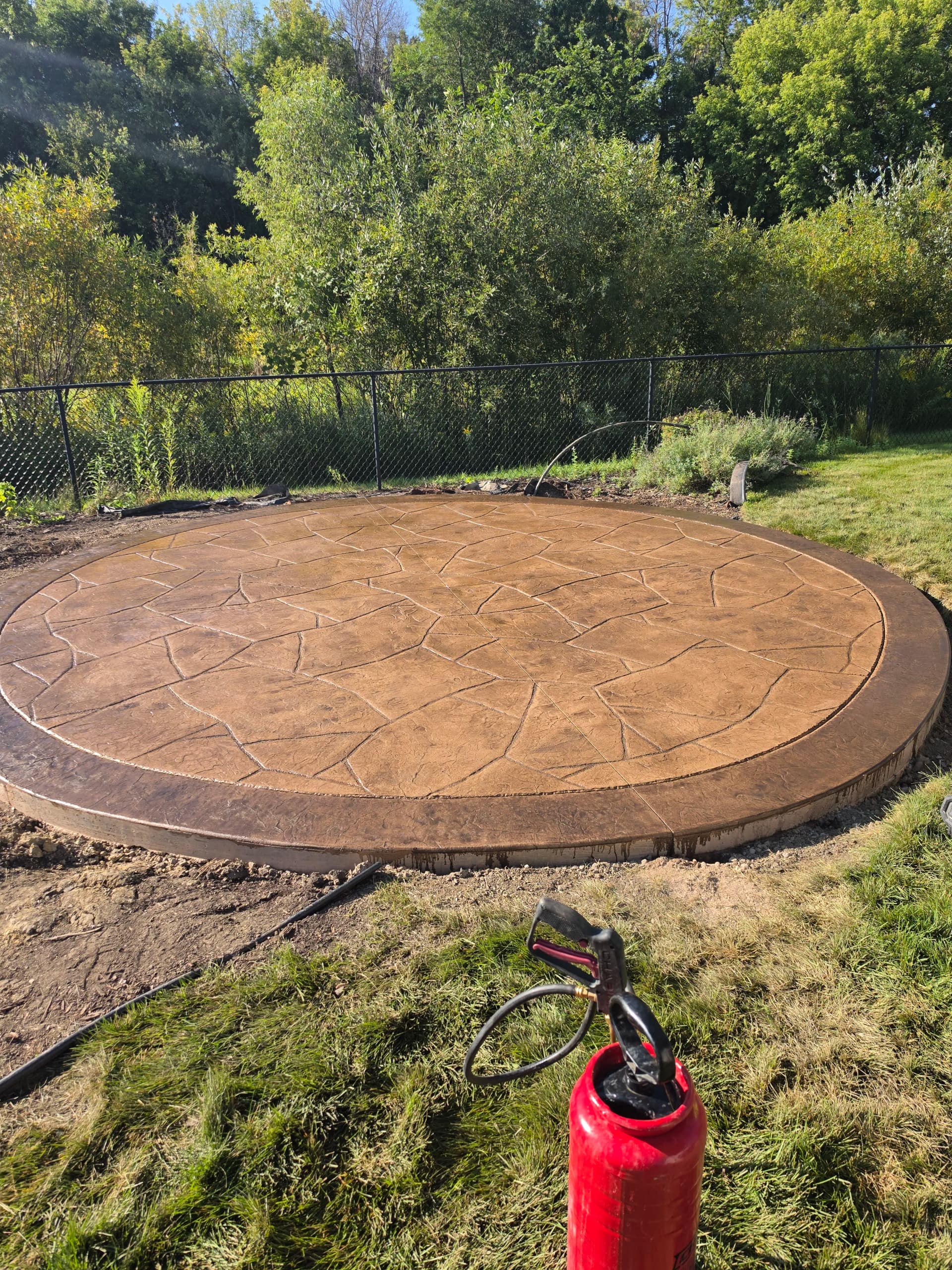 Gallery photos for Stamped Patios, Aprons, and Broom Finish Work - A Busy Week Recap: Image #4
