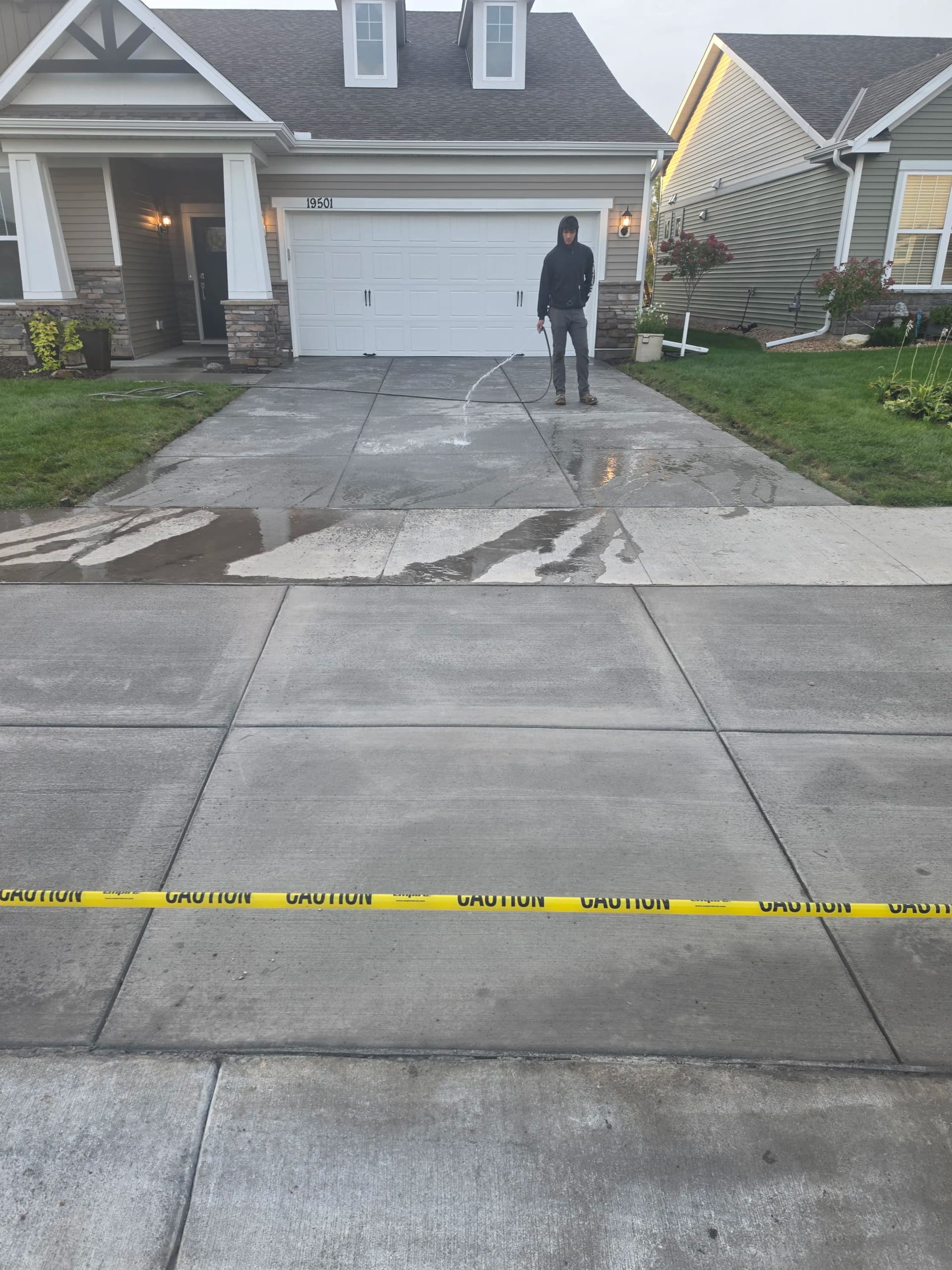 Gallery photos for Driveways, Patios, and Stamped Concrete - A Busy Week of Quality Pours: Image #9