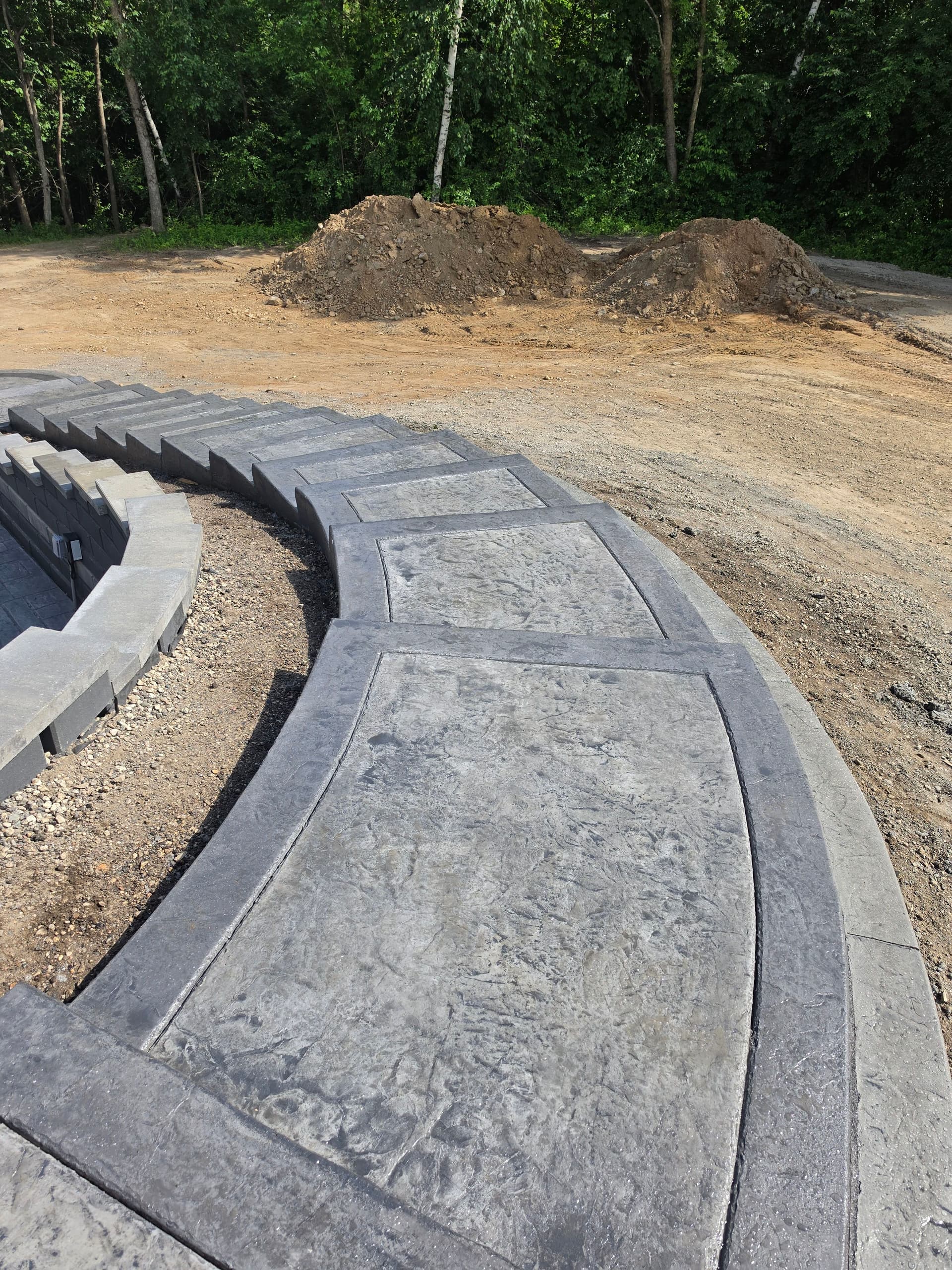 Gallery photos for Large Stamped Concrete Patio and Pool Deck Finished Strong: Image #3