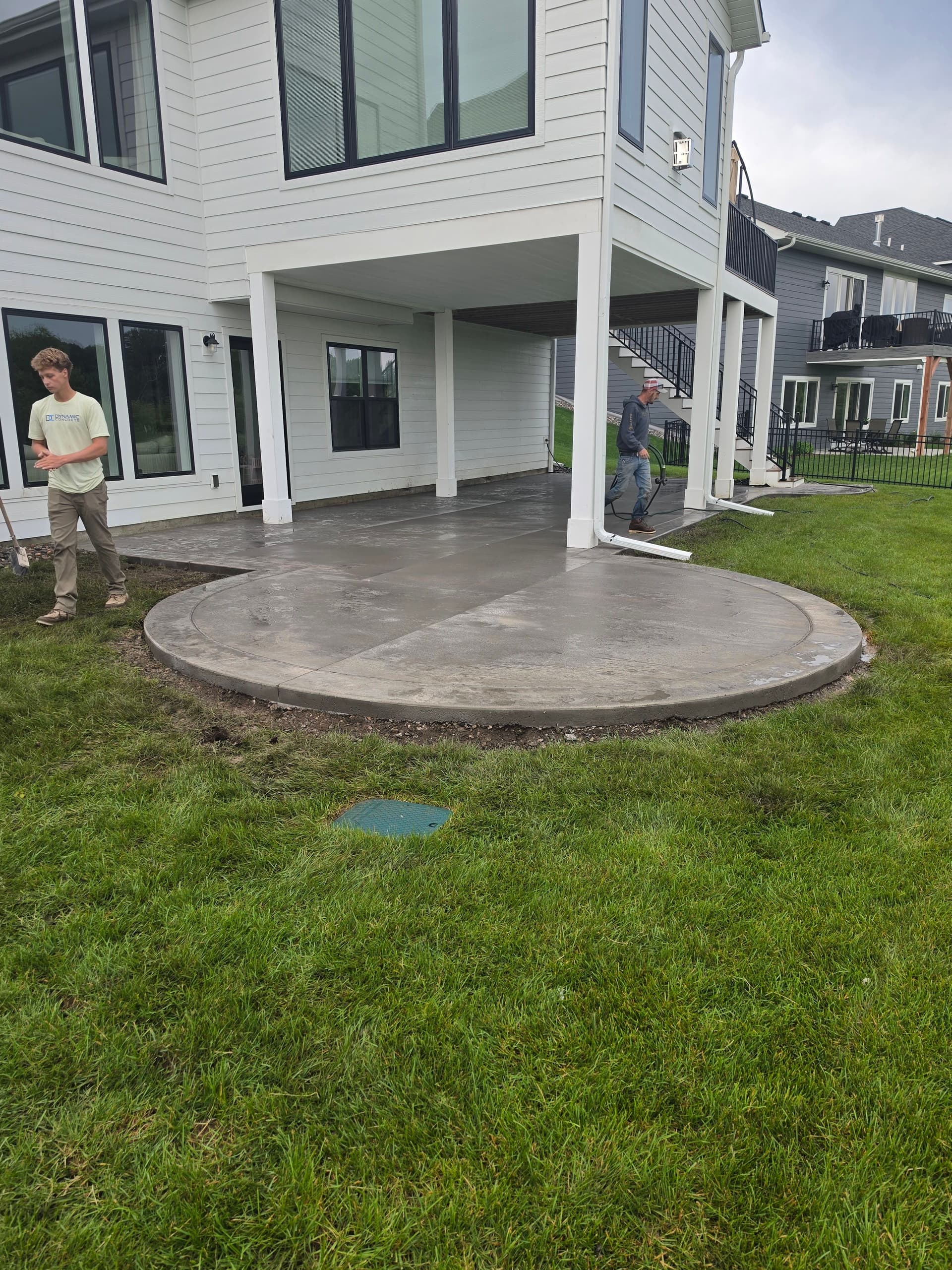 Gallery photos for 4 Backyard Concrete Patios Built in One Week: Image #4