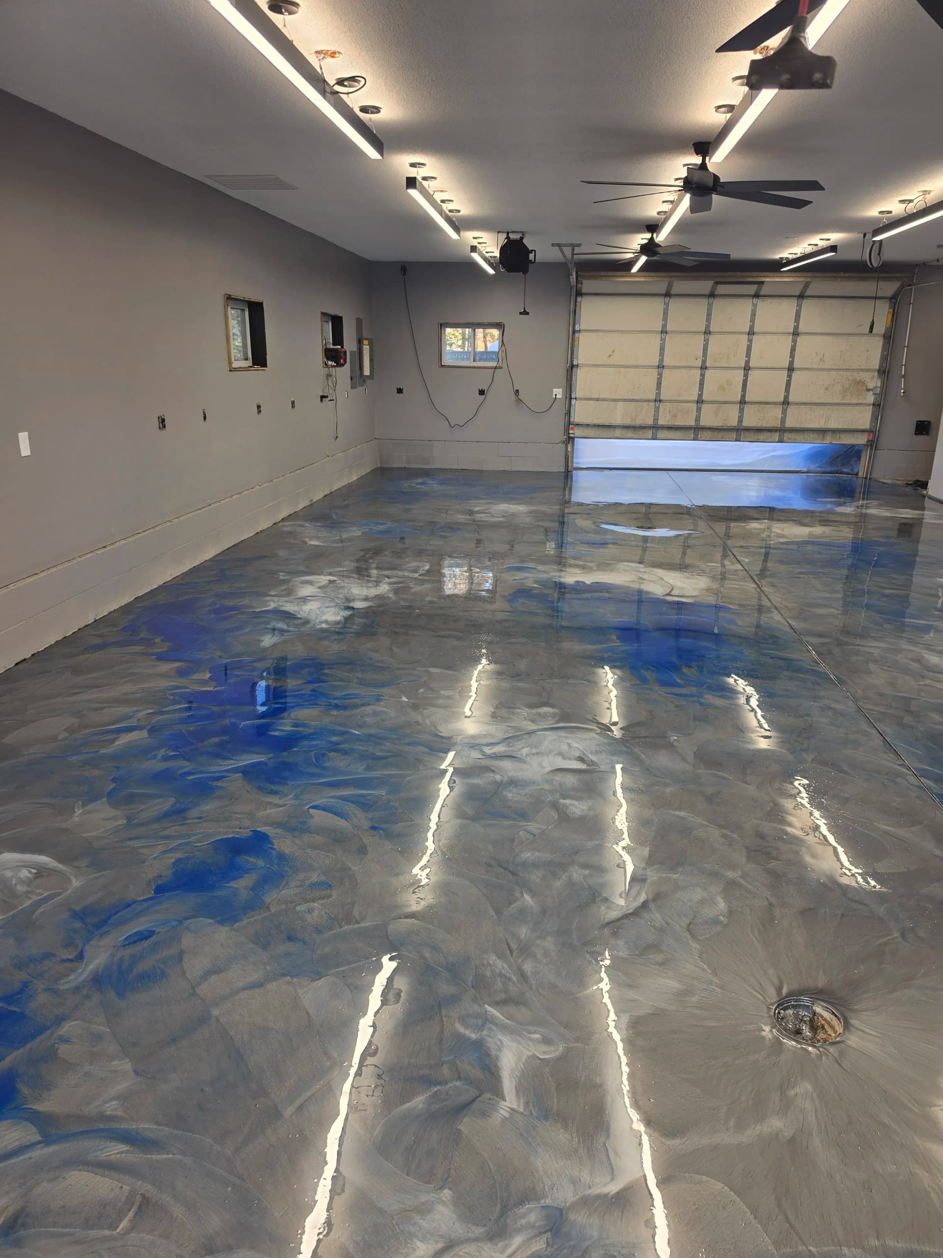 Gallery photos for Metallic Epoxy, Flake Coatings, and Stamped Concrete - A Busy Season Recap: Image #2
