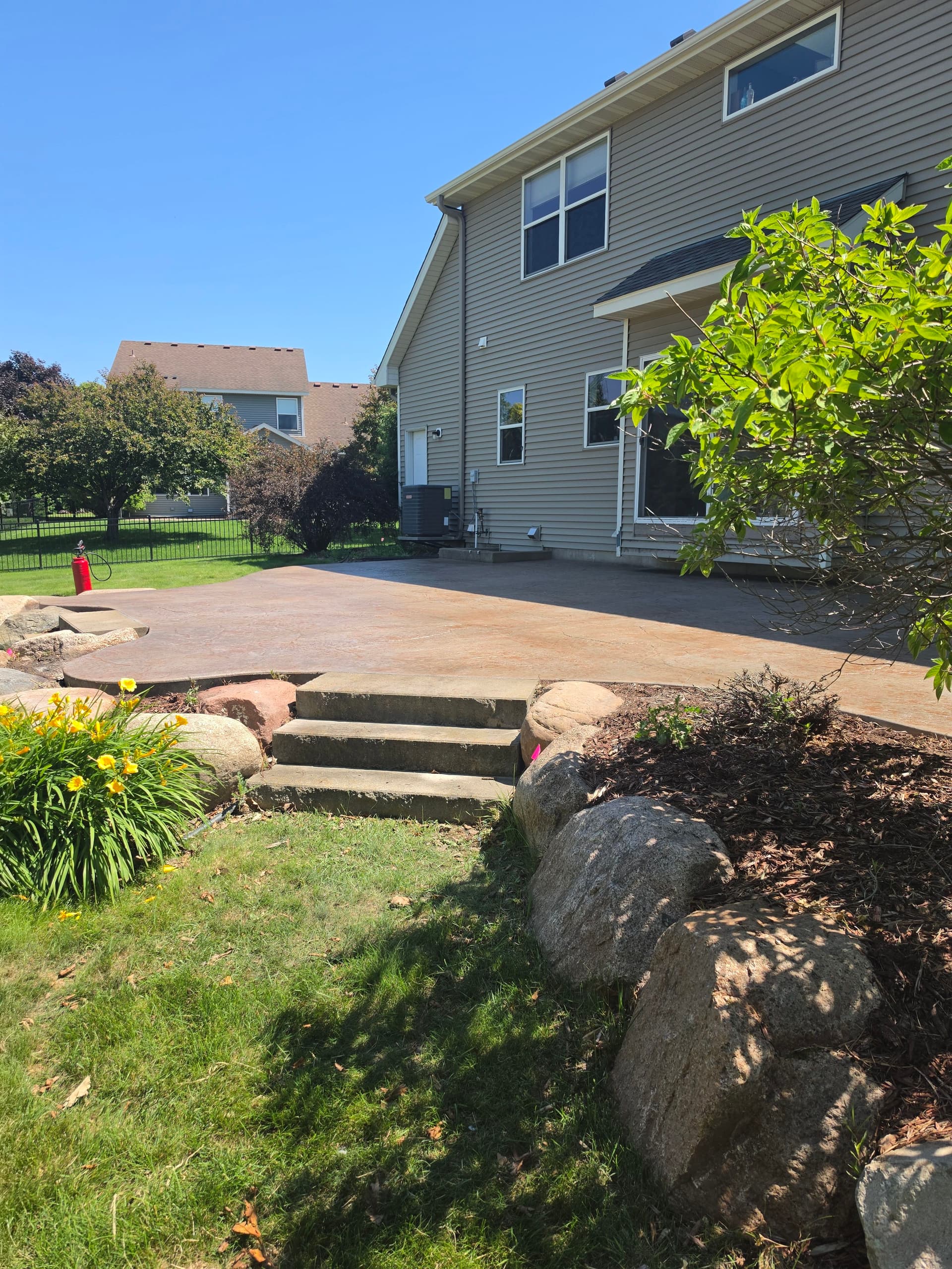 Gallery photos for 4 Backyard Concrete Patios Built in One Week: Image #2