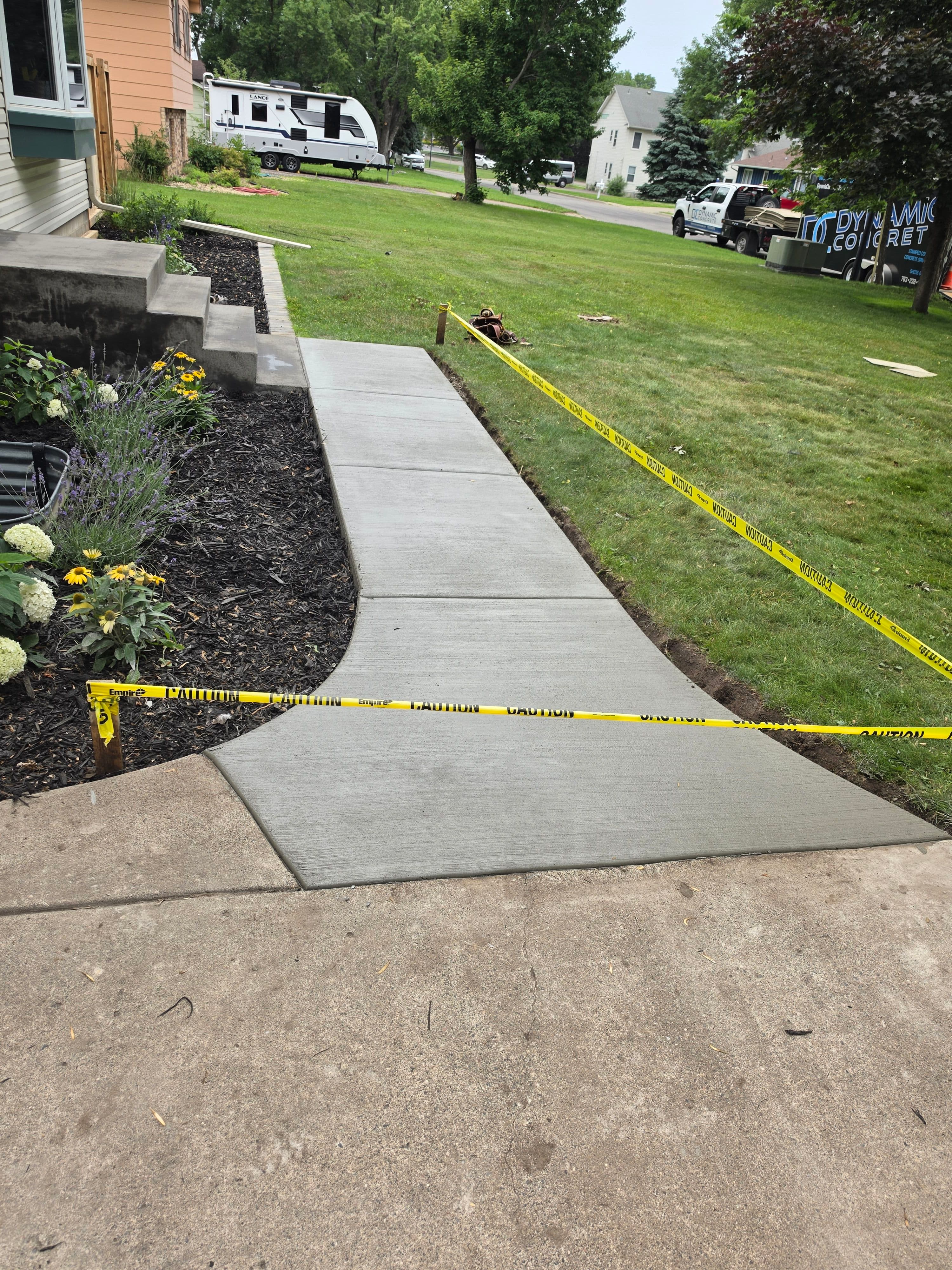 Project Front Sidewalk, Steps, and Backyard Concrete Done Right image