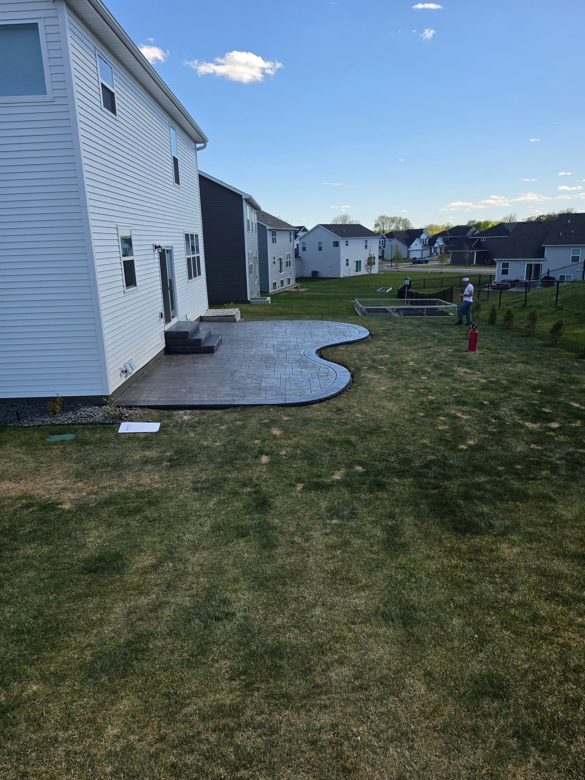 Gallery photos for Stamped, Textured, and Broom-Finish Concrete Patios Built to Last: Image #1