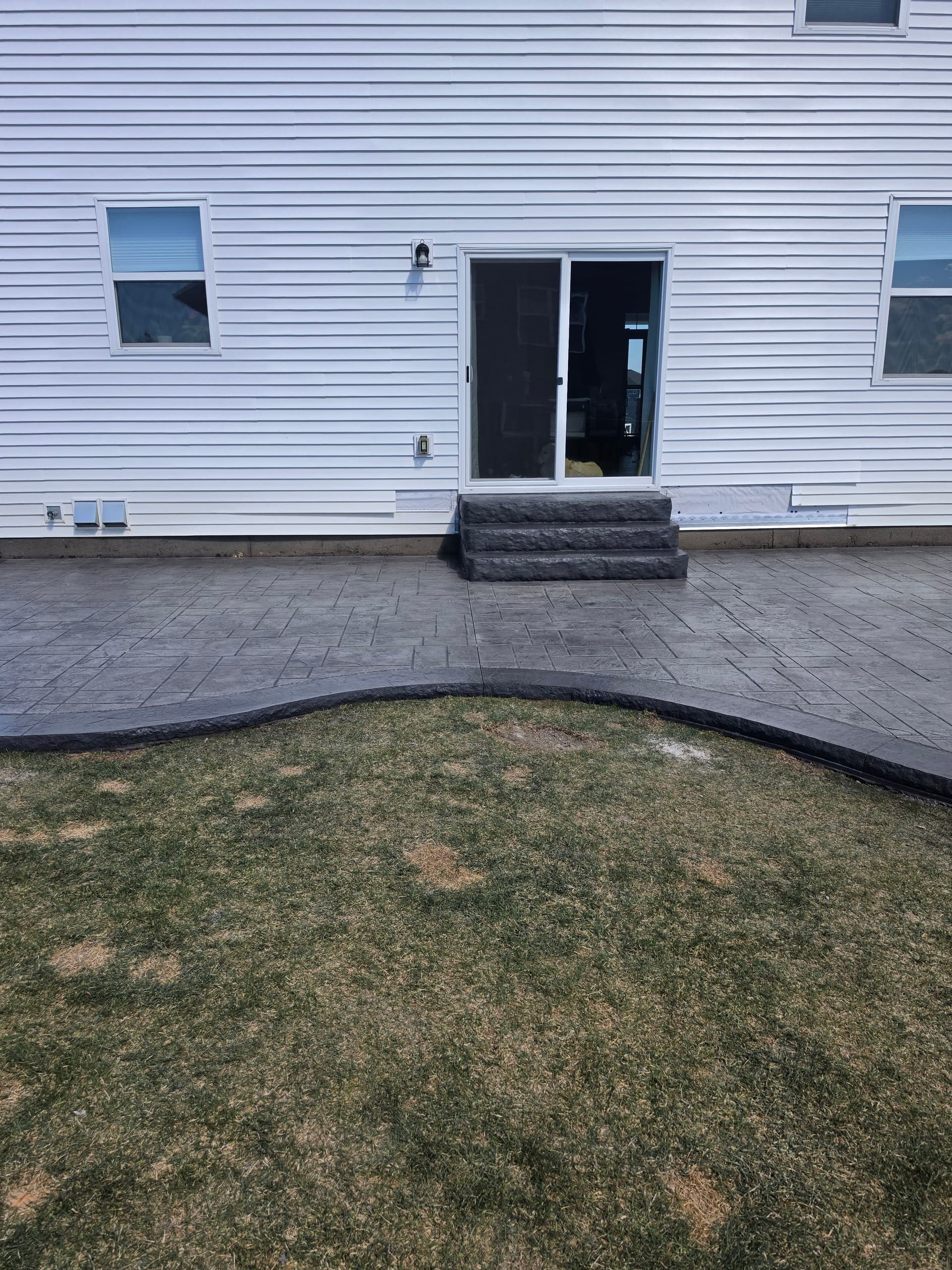 Gallery photos for Stamped Concrete Patio with Steps in Rogers MN: Image #1