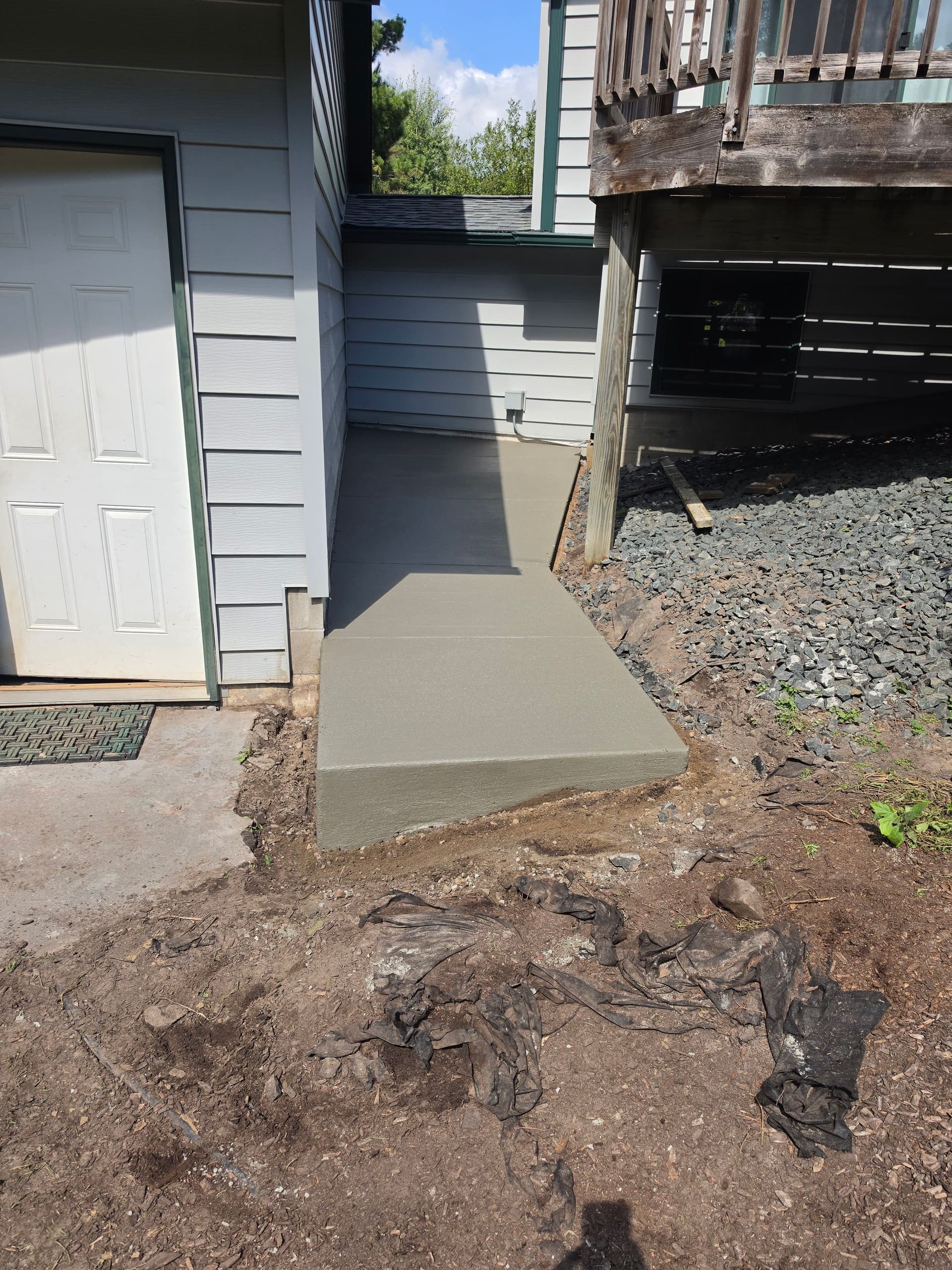 Gallery photos for Patio, Apron, and Breezeway Concrete Work With Real Drainage Fixes: Image #7