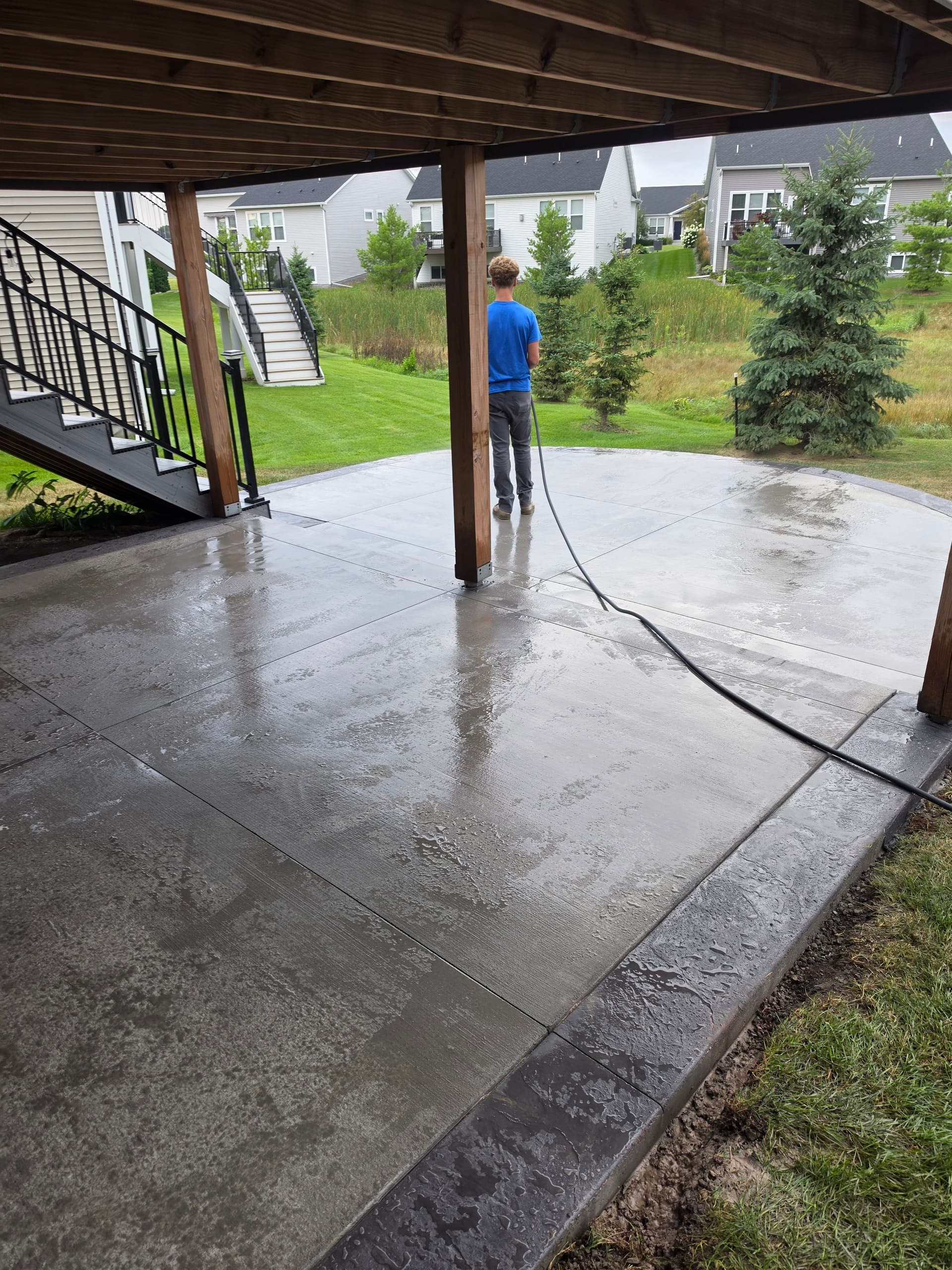 Gallery photos for Patio, Apron, and Breezeway Concrete Work With Real Drainage Fixes: Image #2