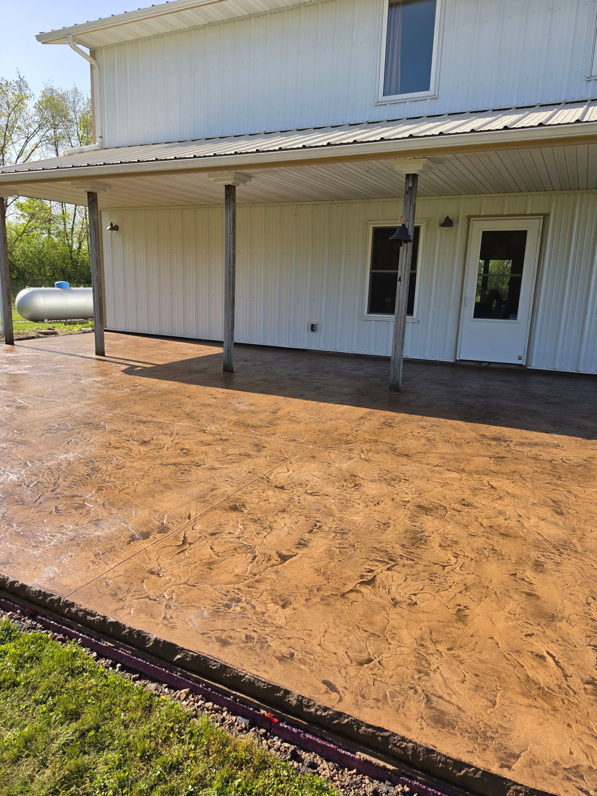 Gallery photos for Stamped, Textured, and Broom-Finish Concrete Patios Built to Last: Image #3