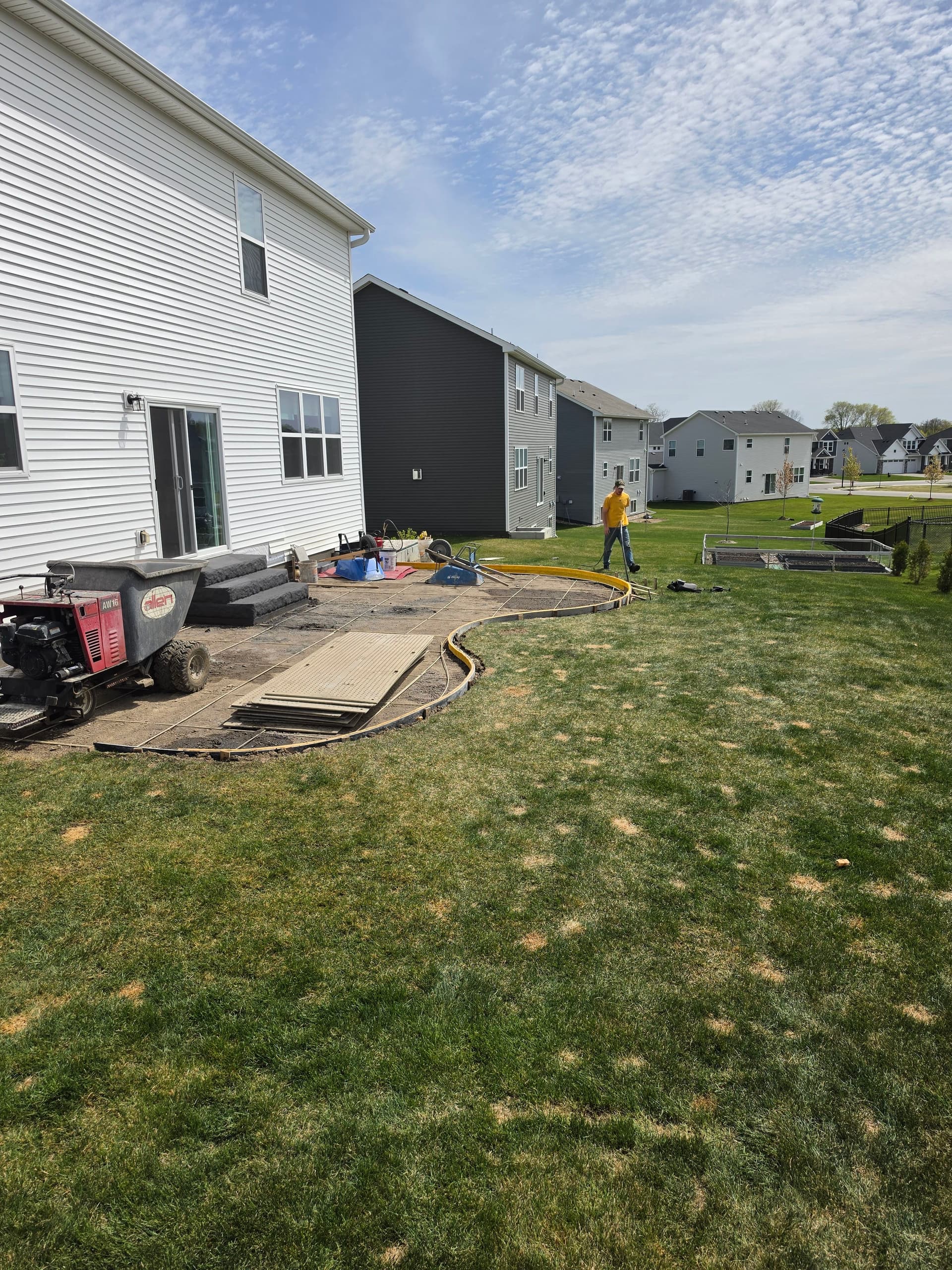 Gallery photos for Stamped Concrete Patio with Steps in Rogers MN: Image #6