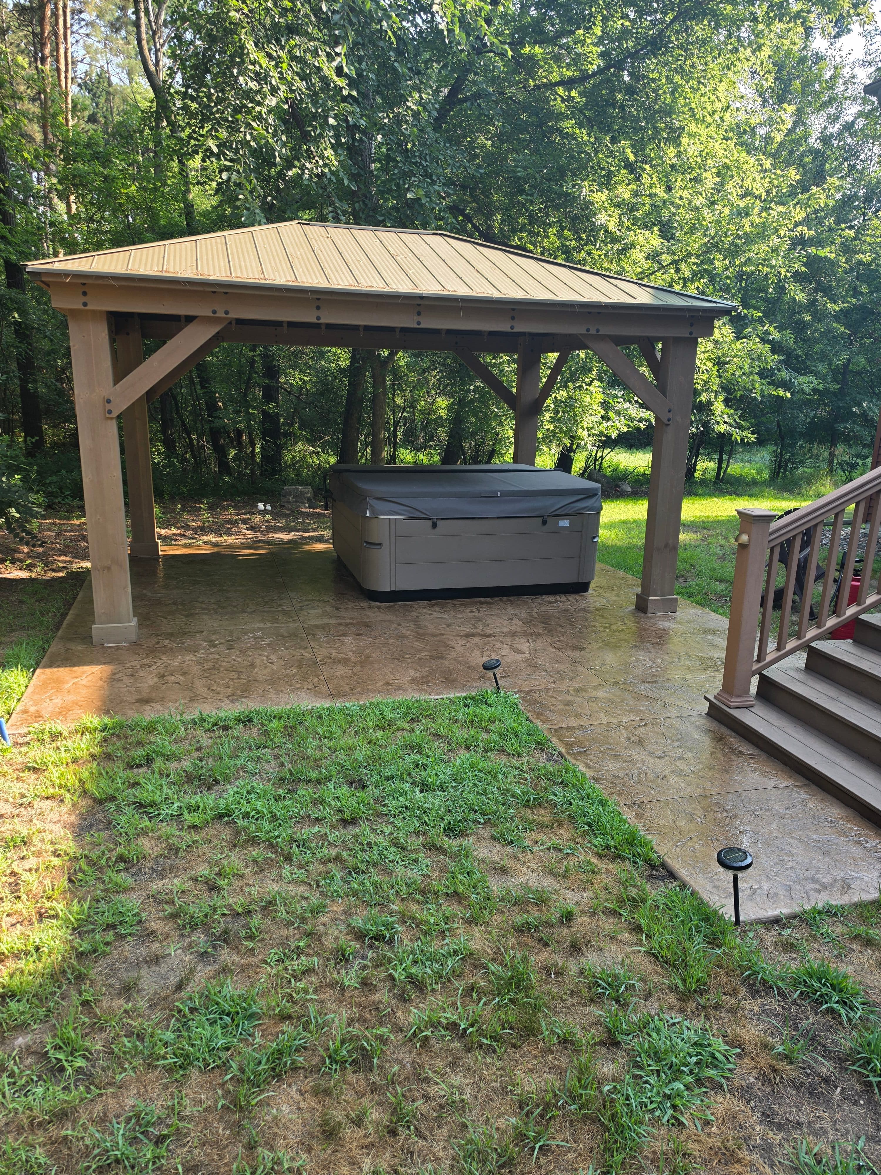 Project Stamped Concrete Patios That Turn Backyards Into Usable Space image