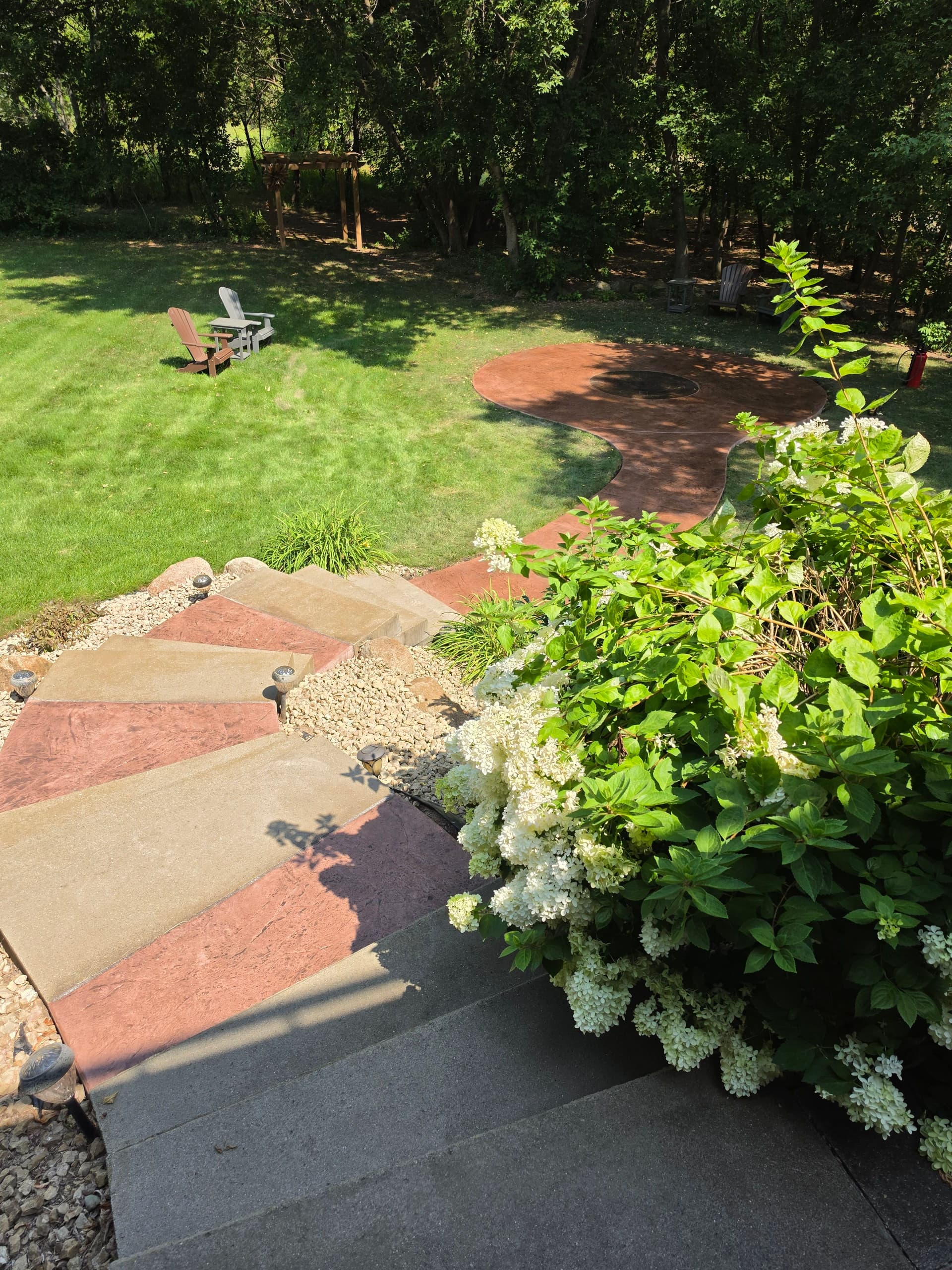 Gallery photos for Italian Slate Stamped Concrete Patio and Fire Pit in Elk River: Image #4