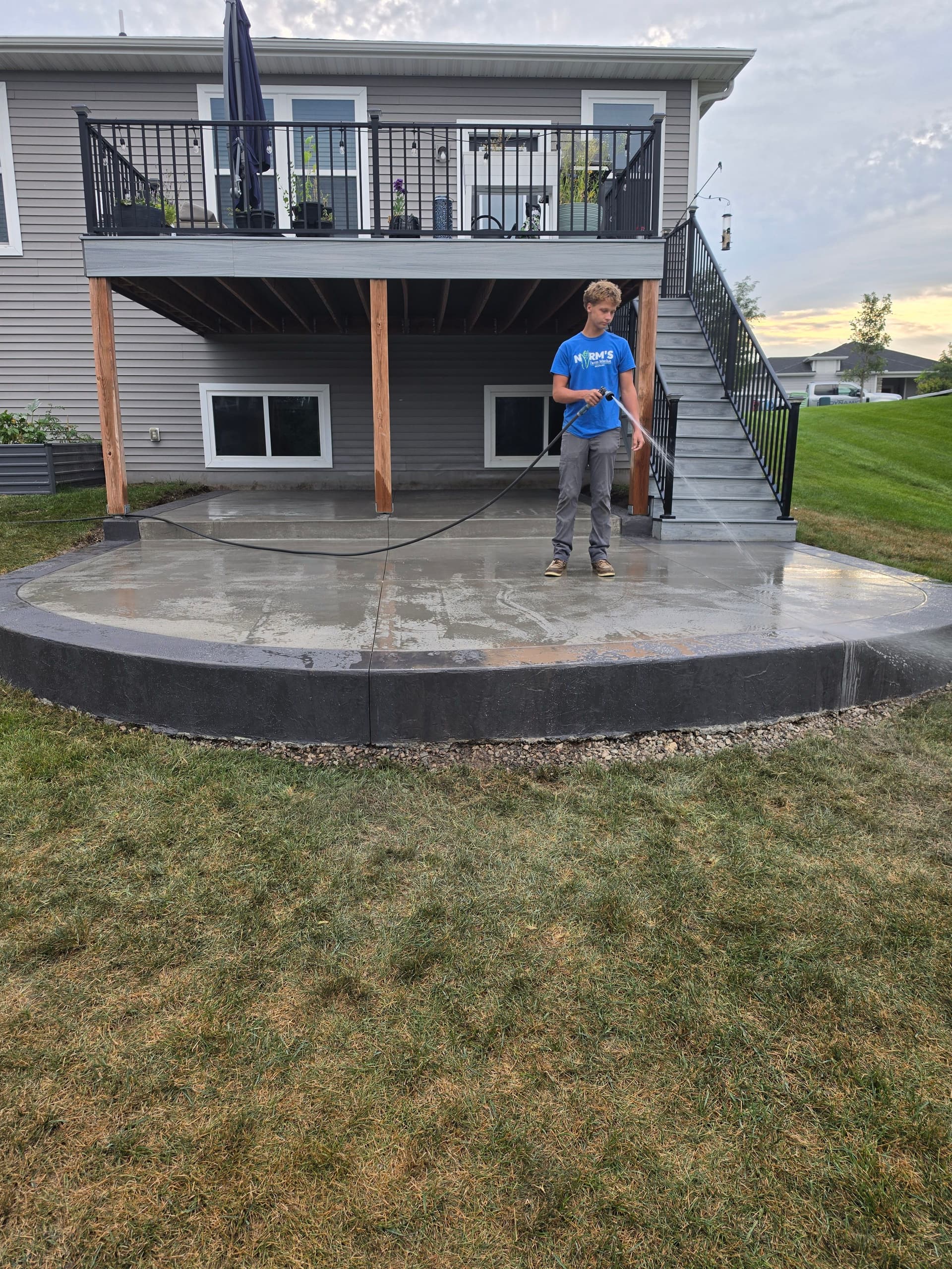 Gallery photos for Patio, Apron, and Breezeway Concrete Work With Real Drainage Fixes: Image #1