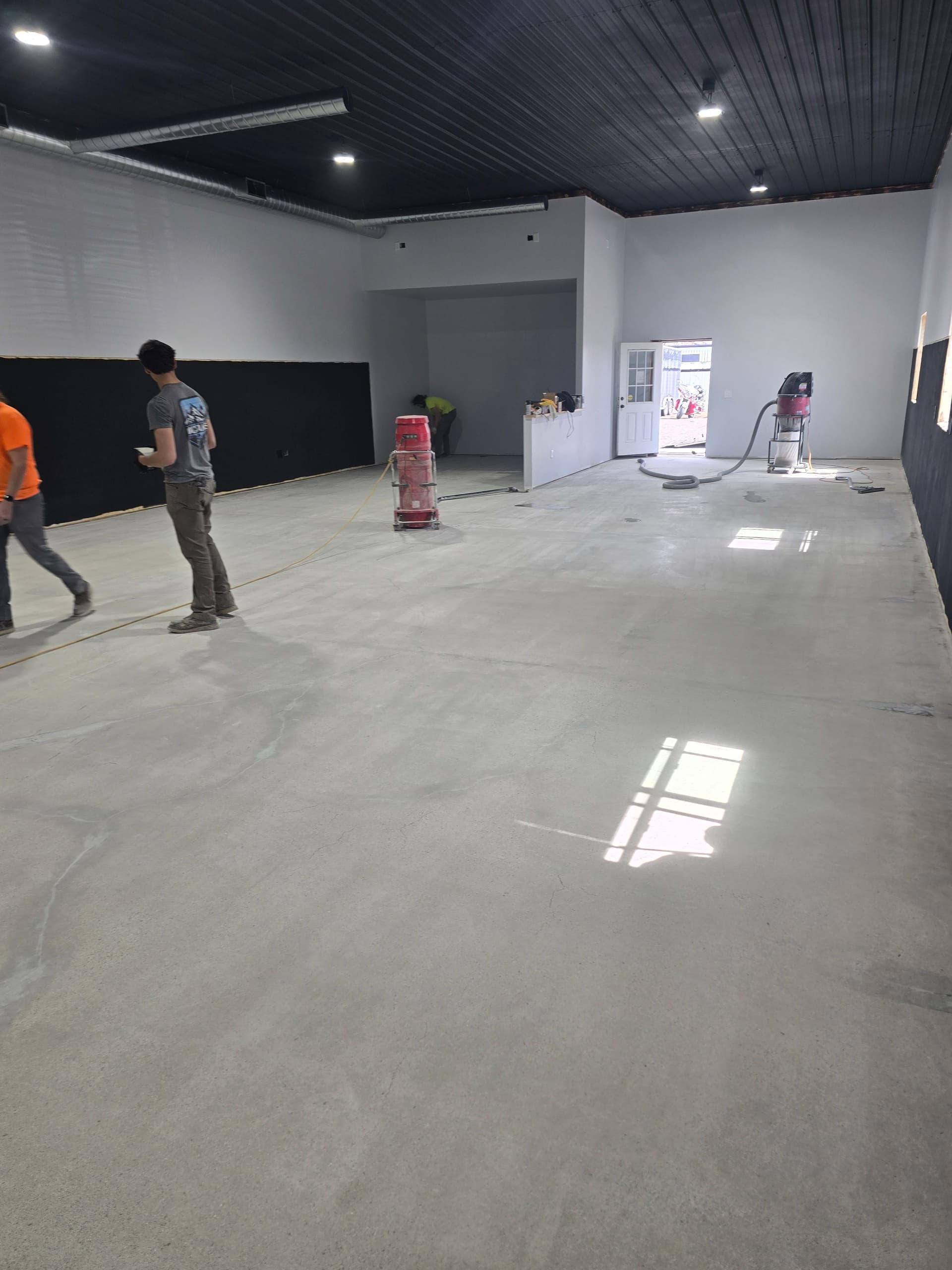 Gallery photos for Red White and Blue Metallic Epoxy Floor Coating on a Large Commercial Space: Image #7