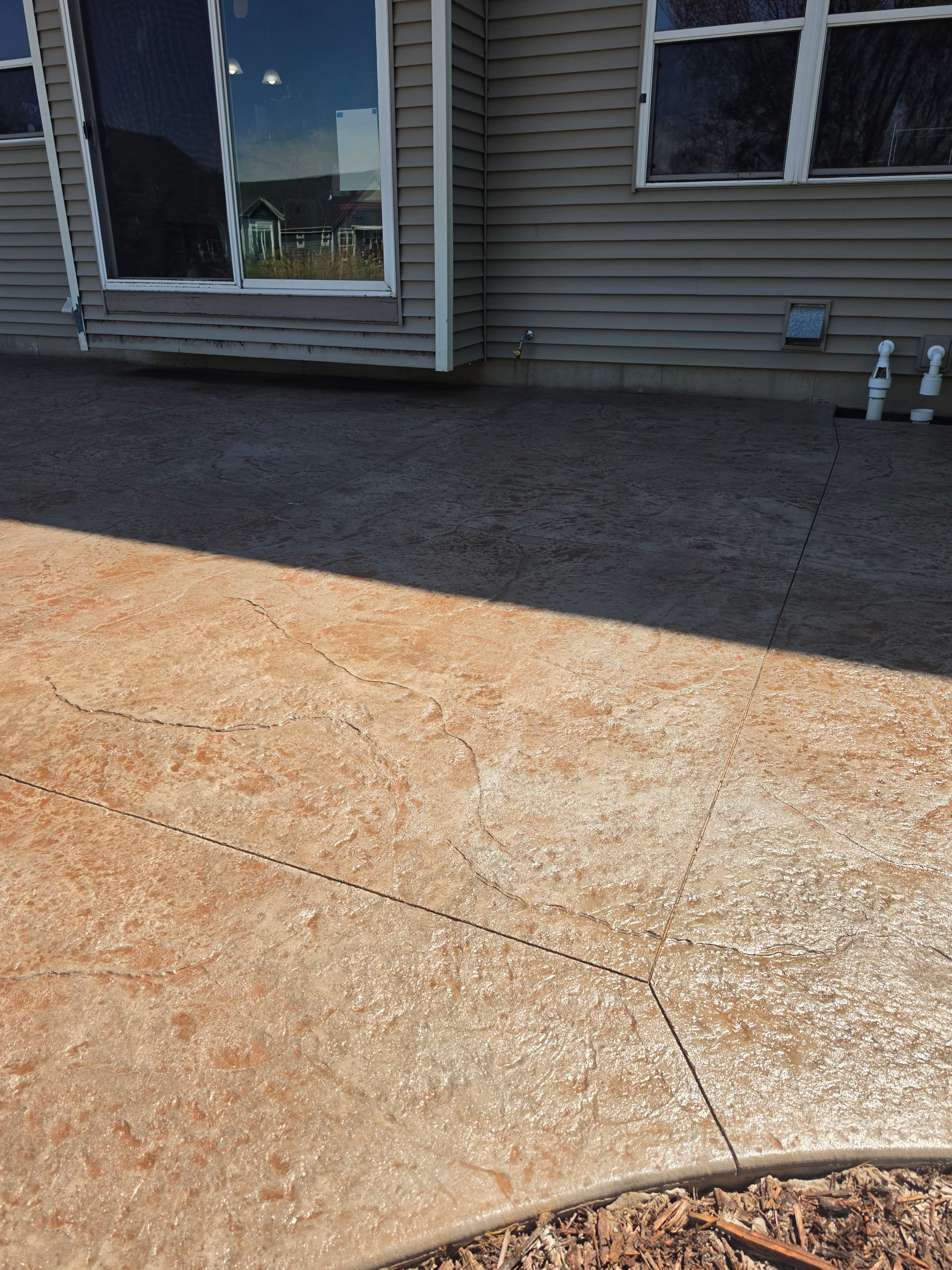 Project 4 Backyard Concrete Patios Built in One Week image