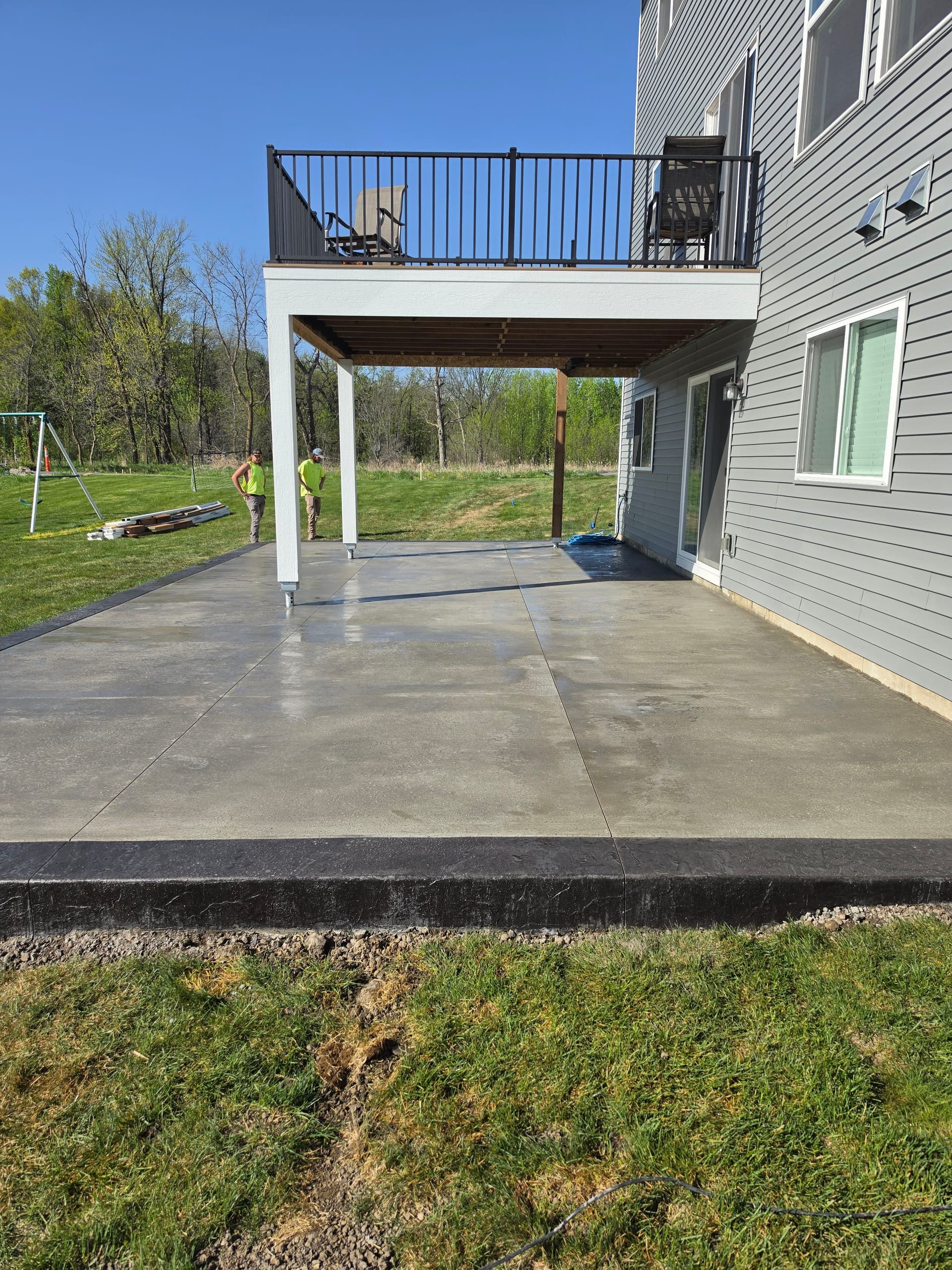Gallery photos for Stamped, Textured, and Broom-Finish Concrete Patios Built to Last: Image #7