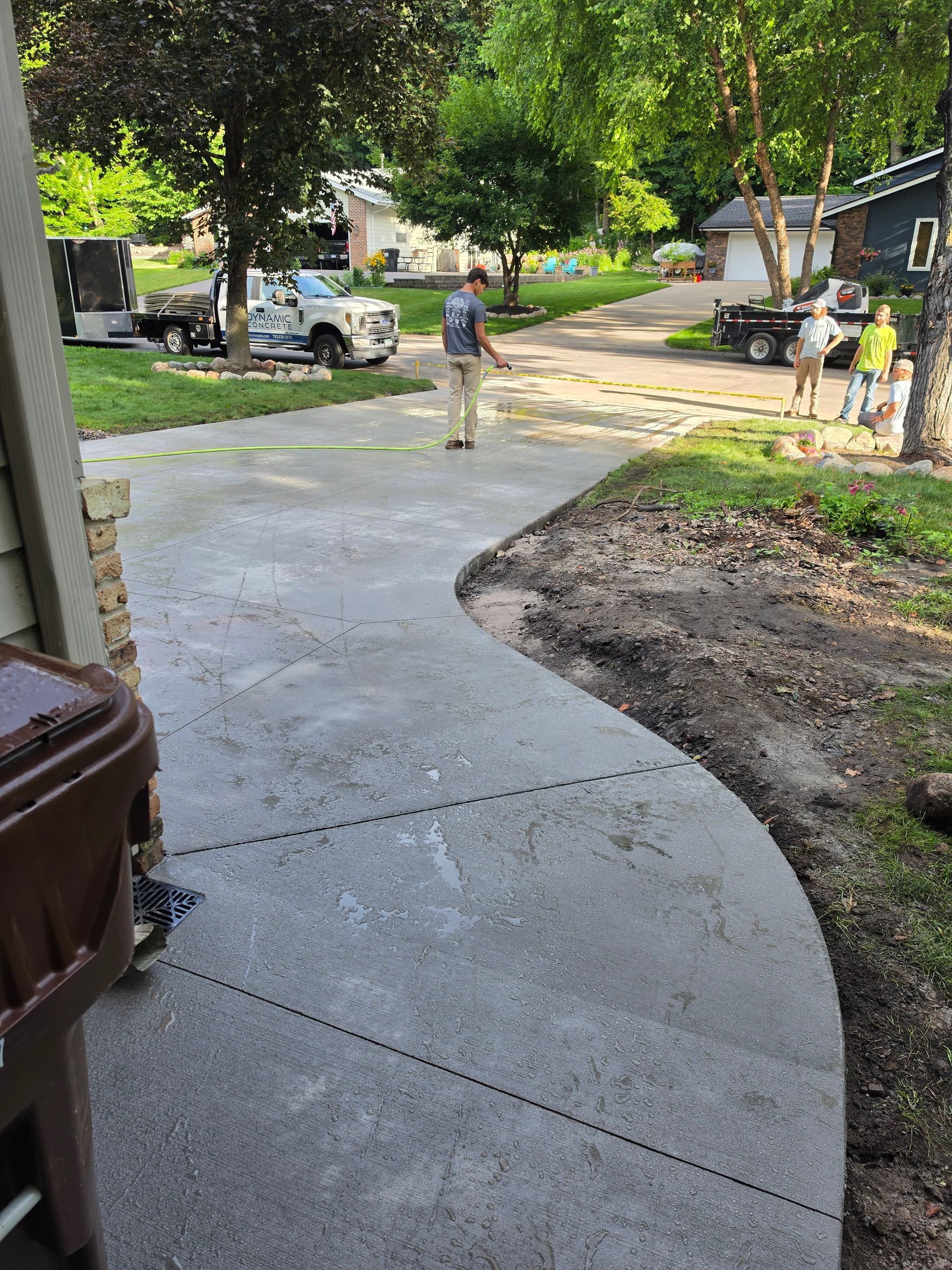Driveway, Patio, Shop Floor Coating and Curved Walkway Ramp All in One Week image